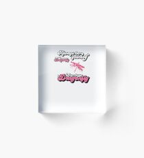 FULL BEARD Currently DUCKTAIL BAKING GIFT Gift Acrylic Block