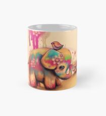 Vintage Tie Dye Elefanten Tasse (Standard)