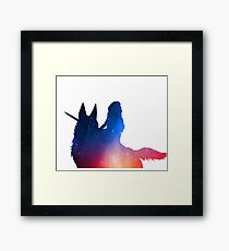 rainbow style Framed Print
