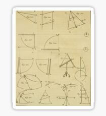 Jérôme Lalande's Astronomie (1771) - Geometric Calculations Sticker