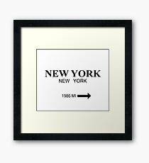 Lámina enmarcada Nueva York