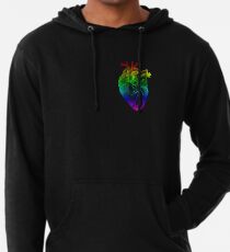 Rainbow Heart Lightweight Hoodie