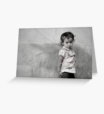 Little Face in Tansen Greeting Card
