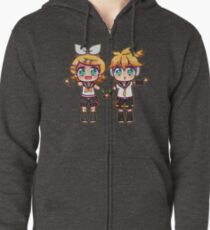 Twins Rin and Len Zipped Hoodie