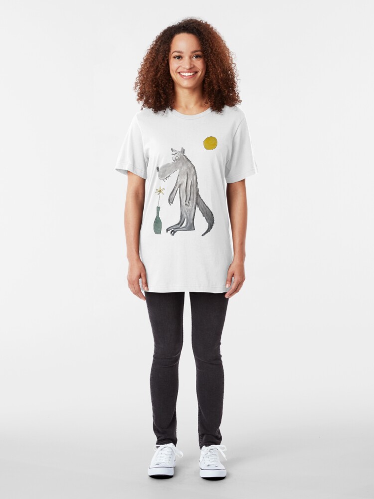 Alternate view of Romantic wolf Slim Fit T-Shirt