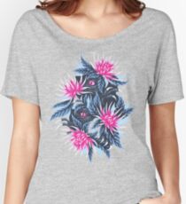 Hidden Creatures - Pink / Grey Women's Relaxed Fit T-Shirt