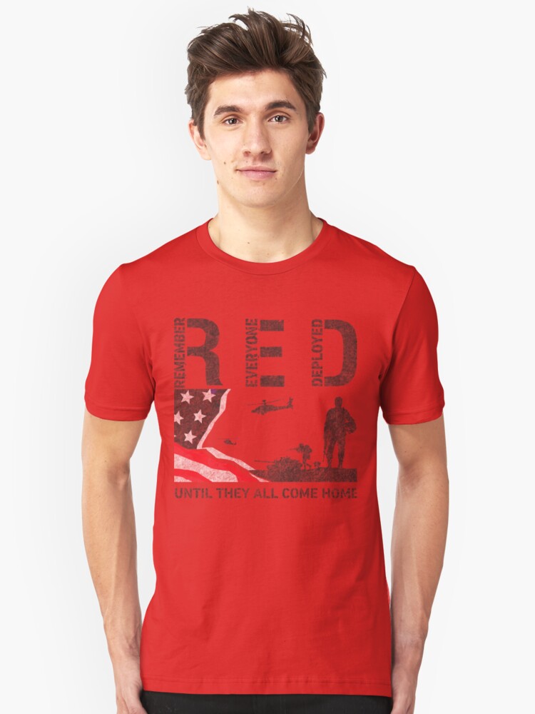 Red Friday Remember Everyone Deployed Newborn Baby Girl Boy Bodysuit Jumpsuit Short Sleeve Bodysuit Tops Clothes