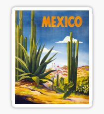 Mexico Vintage Poster Restored Sticker