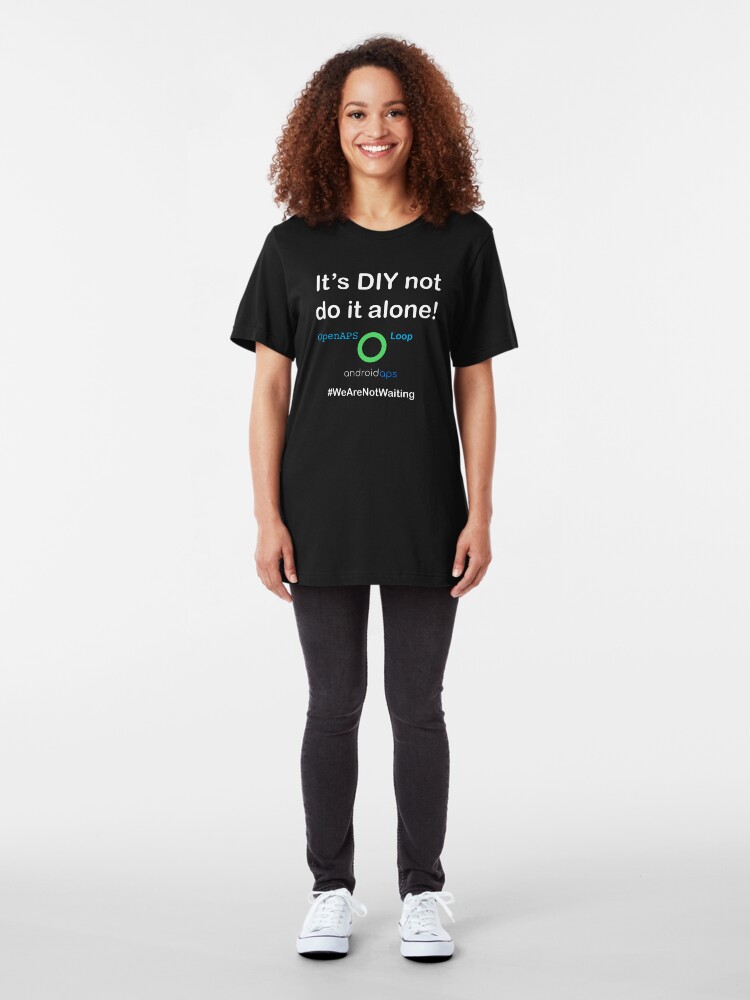 Alternate view of It's DIY not do it alone Slim Fit T-Shirt