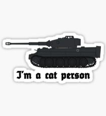 ww2 tiger tanks cat Sticker