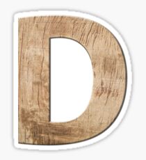 Alphabet Zeichen Buchstabe D Sticker