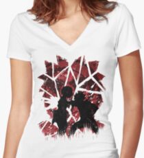 Obito Women's Fitted V-Neck T-Shirt