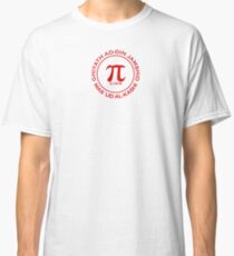 Camiseta clásica Camiseta blanca y otros 16 tipos de ropa (Mathematorium) (M7ROT-RL)