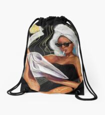 Evening Hot News Drawstring Bag