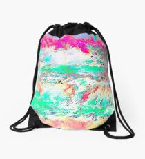 Pink Flamingo Drawstring Bag