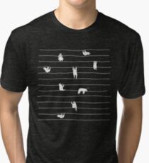 Sloth Stripe Tri-blend T-Shirt