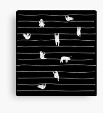Sloth Stripe Canvas Print