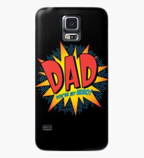 Comic Book Art -Dad You're my hero! Case/Skin for Samsung Galaxy