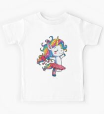 Ballett Tänzer Einhorn T-Shirt Kinder Mädchen Regenbogen Ballerina Geschenke Party Männer Frauen Kinder T-Shirt