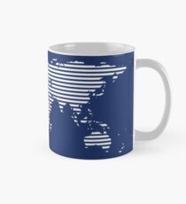 Moderne Weltkarte Tasse (Standard)