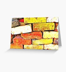 A Pile Of Old Bricks Greeting Card