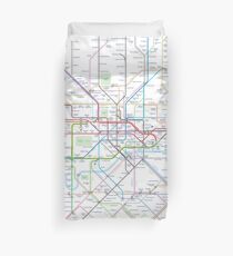 London Underground Map Duvet Cover