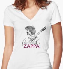Frank Zappa sketch Women's Fitted V-Neck T-Shirt