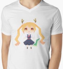 Tohru Geometric Dragon Maid Men's V-Neck T-Shirt