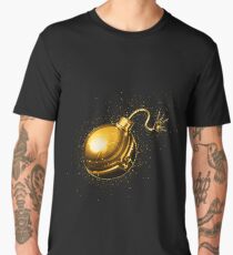 Bomb explode golden Gold Men's Premium T-Shirt