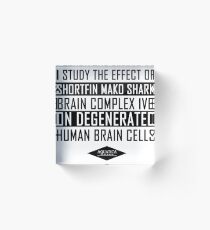 Deep Blue Sea Science Acrylic Block