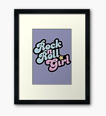 Rock n' Roll Girl Framed Print
