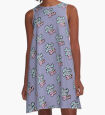 Rock'n'Roll-Mädchen A-Linien Kleid