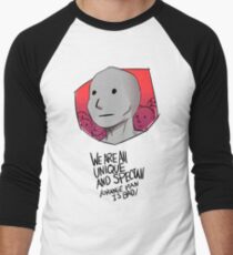 NPC MEME T SHIRT Men's Baseball ¾ T-Shirt