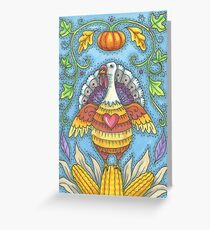 SHADES OF THANKSGIVING. I enjoyed creating this colorful Thanksgiving Turkey. Rich vivid Autumn Colors. Greeting Card