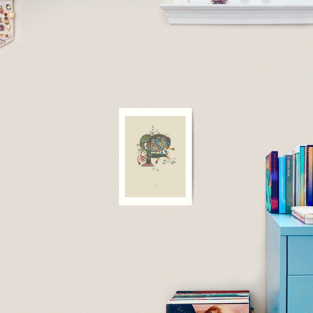Celtic Initial F Art Print