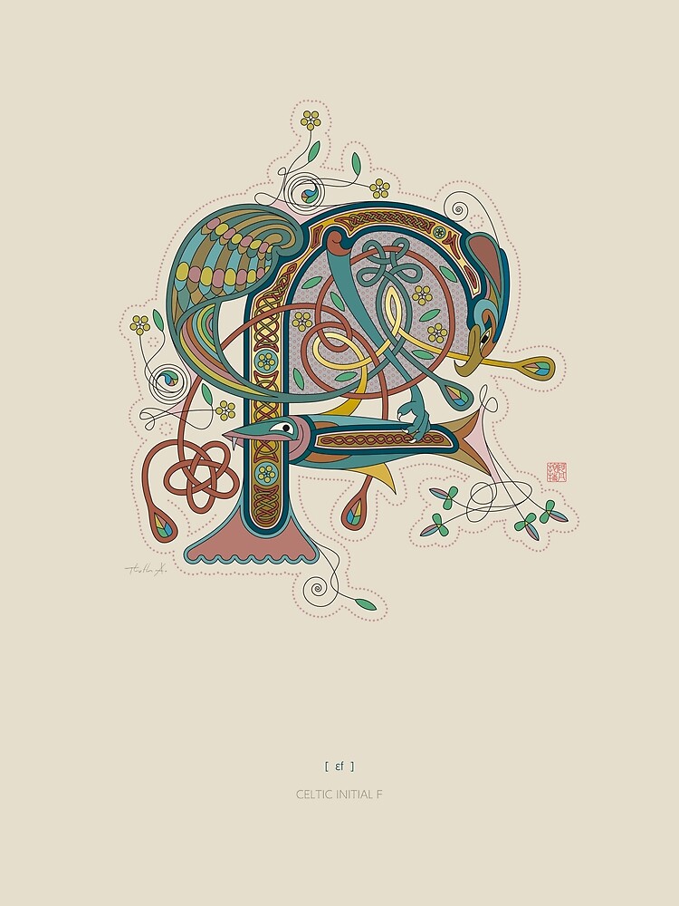 Celtic Initial F by Thoth-Adan
