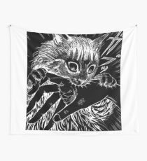 Cat Junji Ito Bite Wall Tapestry