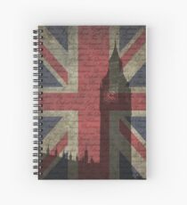London-Typography Spiral Notebook