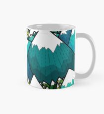 Wintergipfel und Wälder Tasse