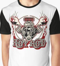 Cartoon Turbo Engine with vintage lettering poster Graphic T-Shirt