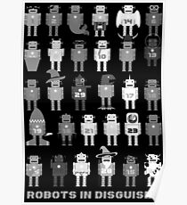 Robots in Disguises Grey (grey) Poster