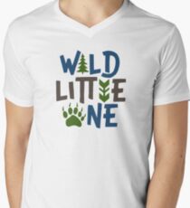 Wild little one Men's V-Neck T-Shirt