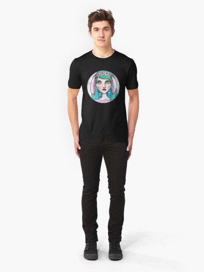 Alternate view of It's A Bunny Kind Of Day Slim Fit T-Shirt