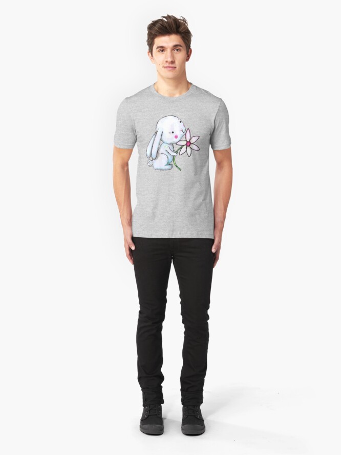 Alternate view of EveryBunny Needs SomeBunny Slim Fit T-Shirt