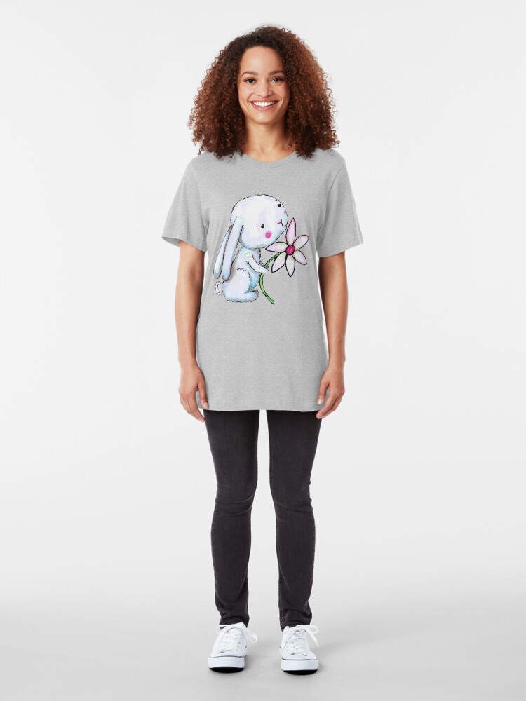 Alternate view of EveryBunny Needs SomeBunny Slim Fit T-Shirt