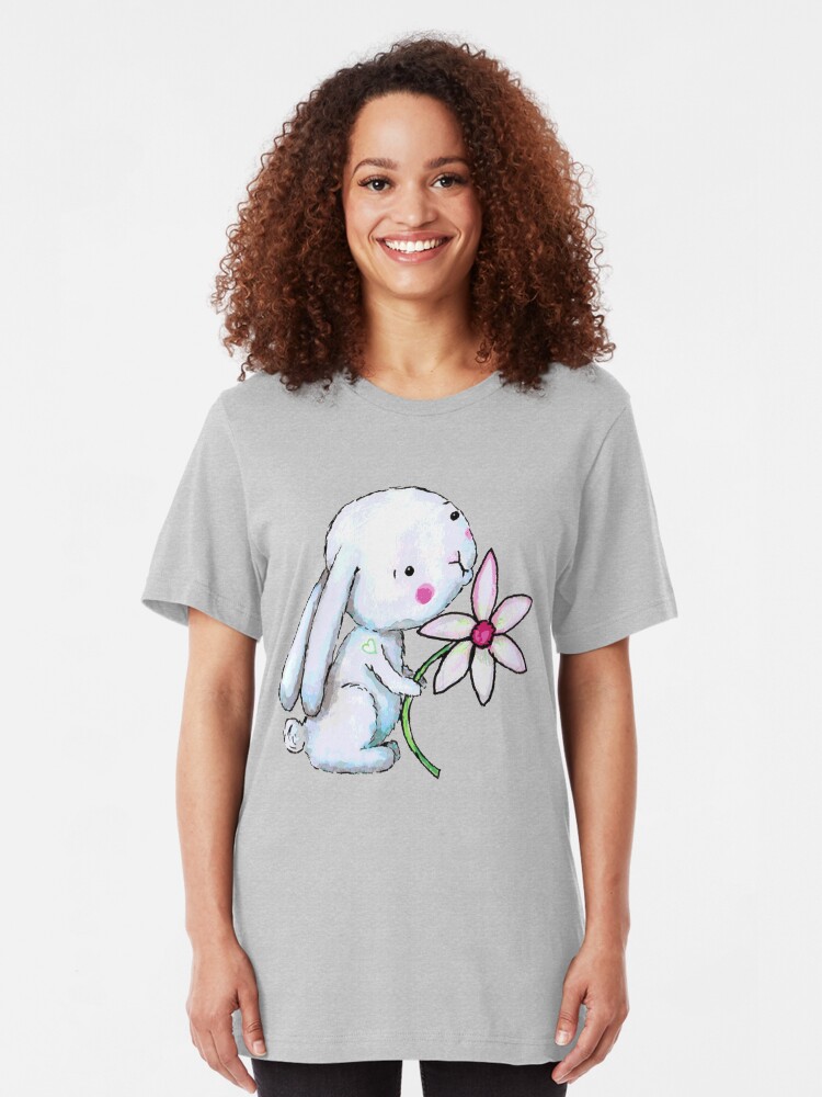 Alternate view of EveryBunny Needs SomeBunny Slim Fit T-Shirt