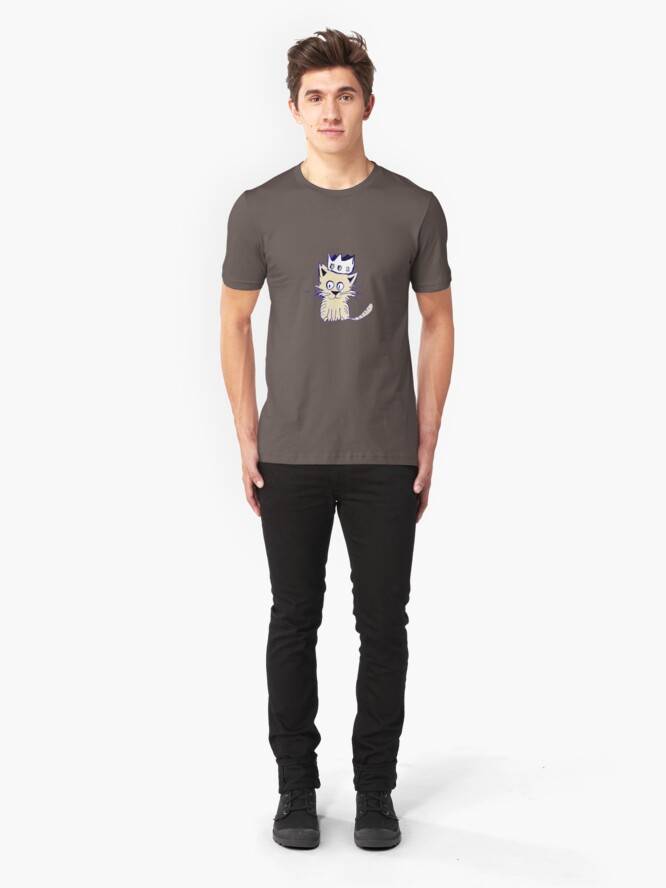 Alternate view of King of cats Slim Fit T-Shirt