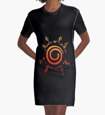 NARUTO SEAL Graphic T-Shirt Dress