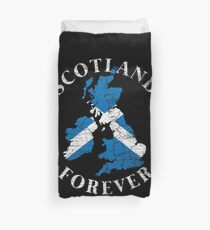 Scotland coastal landscape Duvet Cover