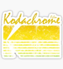 Kodak Kodachrome Vintage Yellow Sticker